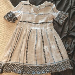 Patterned Tassel String Tunic